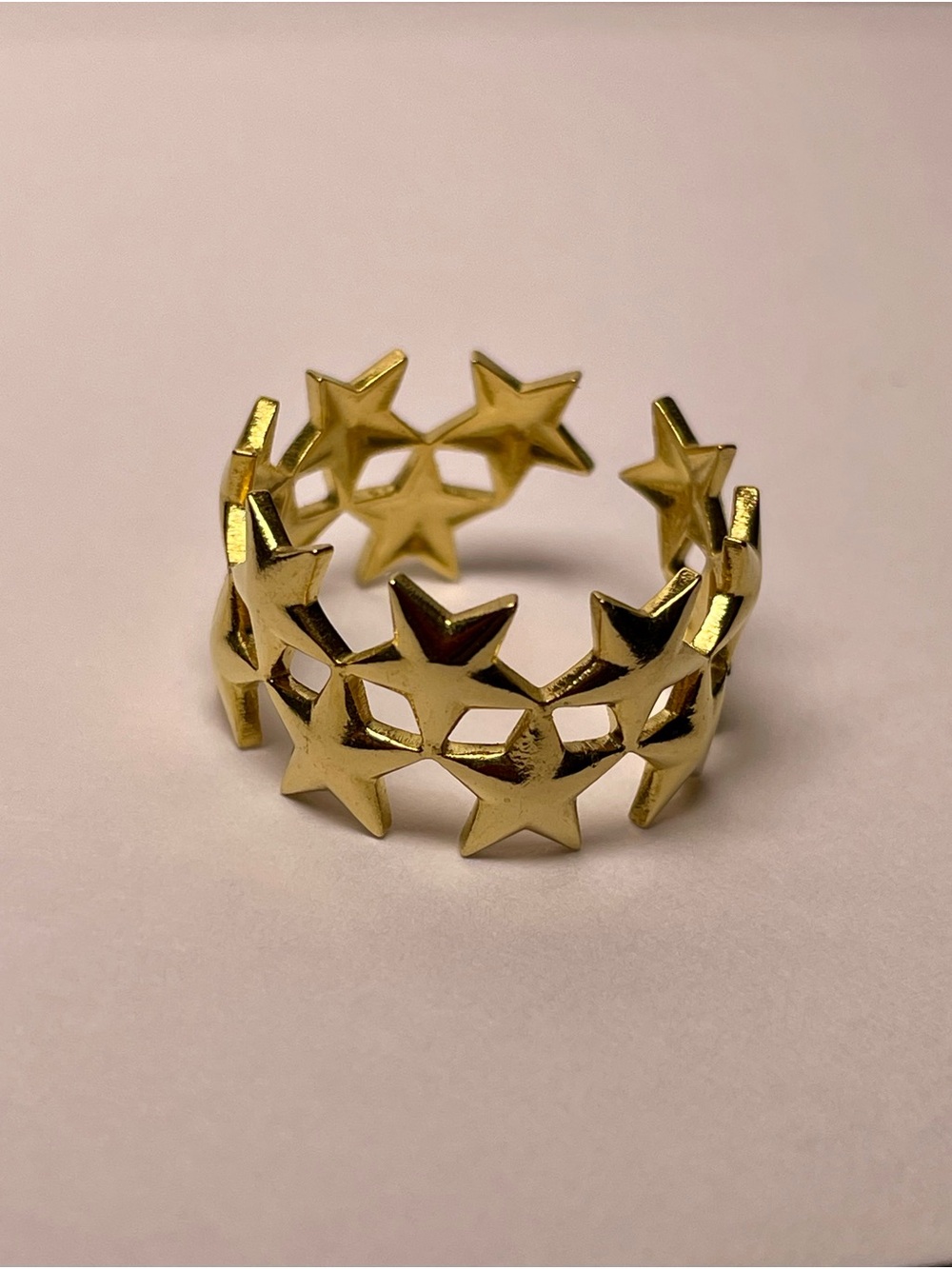Gold Star Link Ring